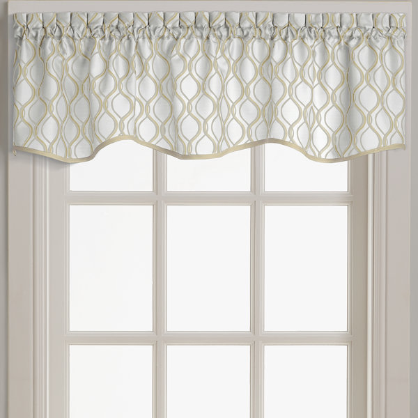 Winston Porter Navarro Scallop 58" Window Valance & Reviews Wayfair